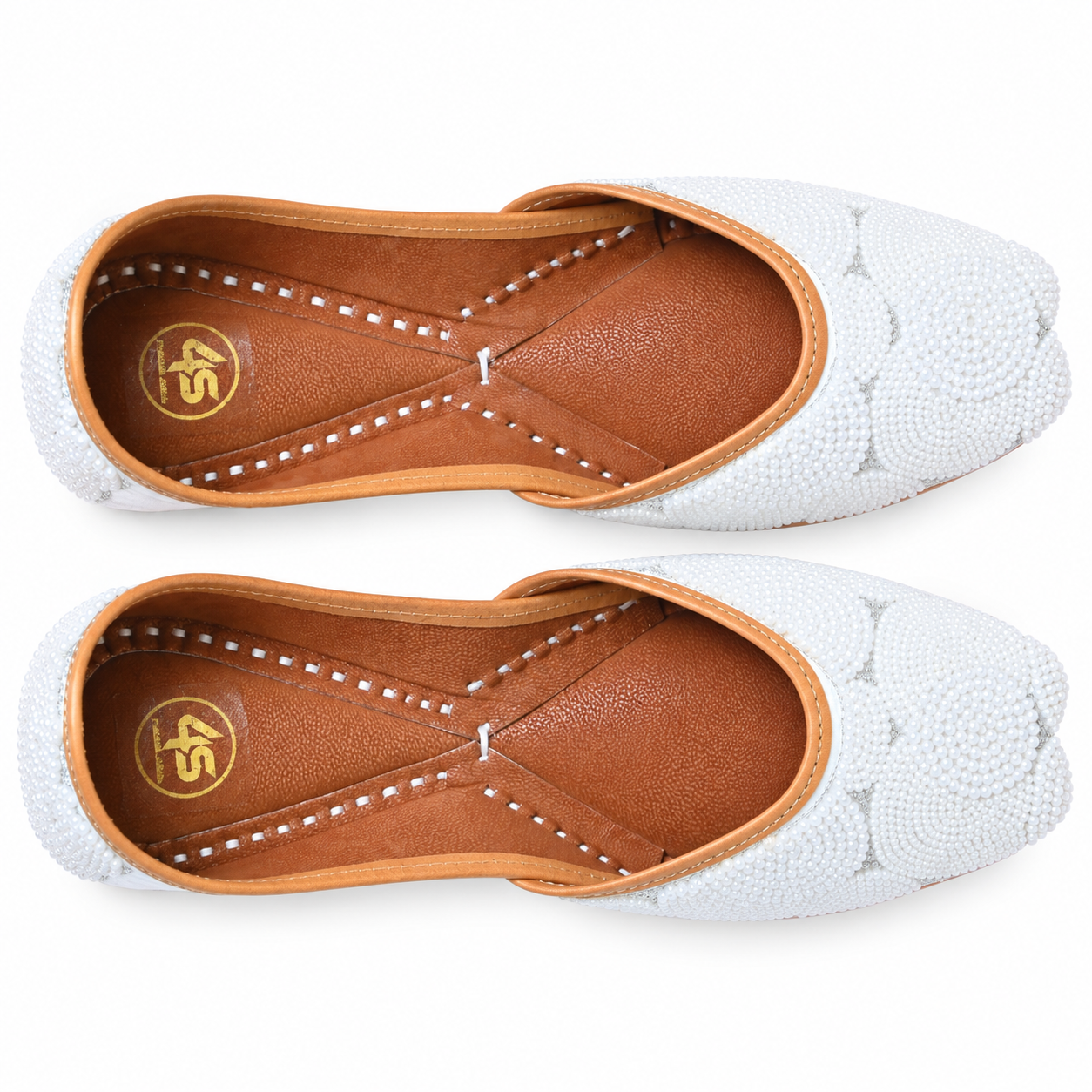 Pearl Bloom White Jutti
