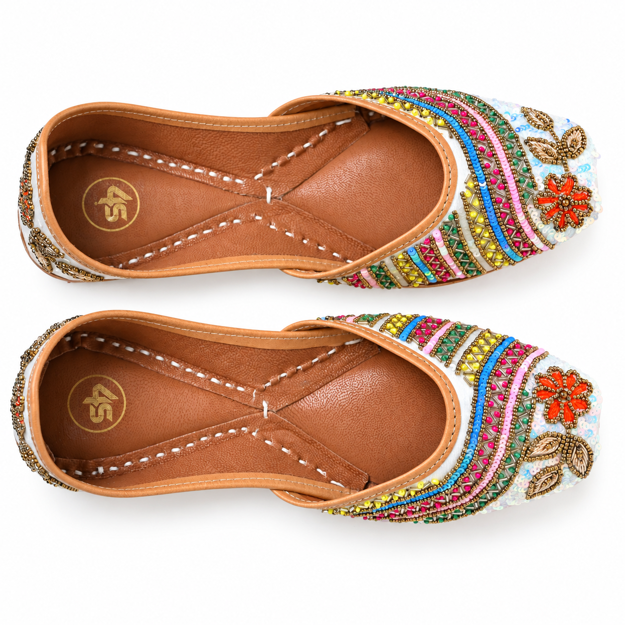 Rangrez Multicolour Handcrafted Jutti