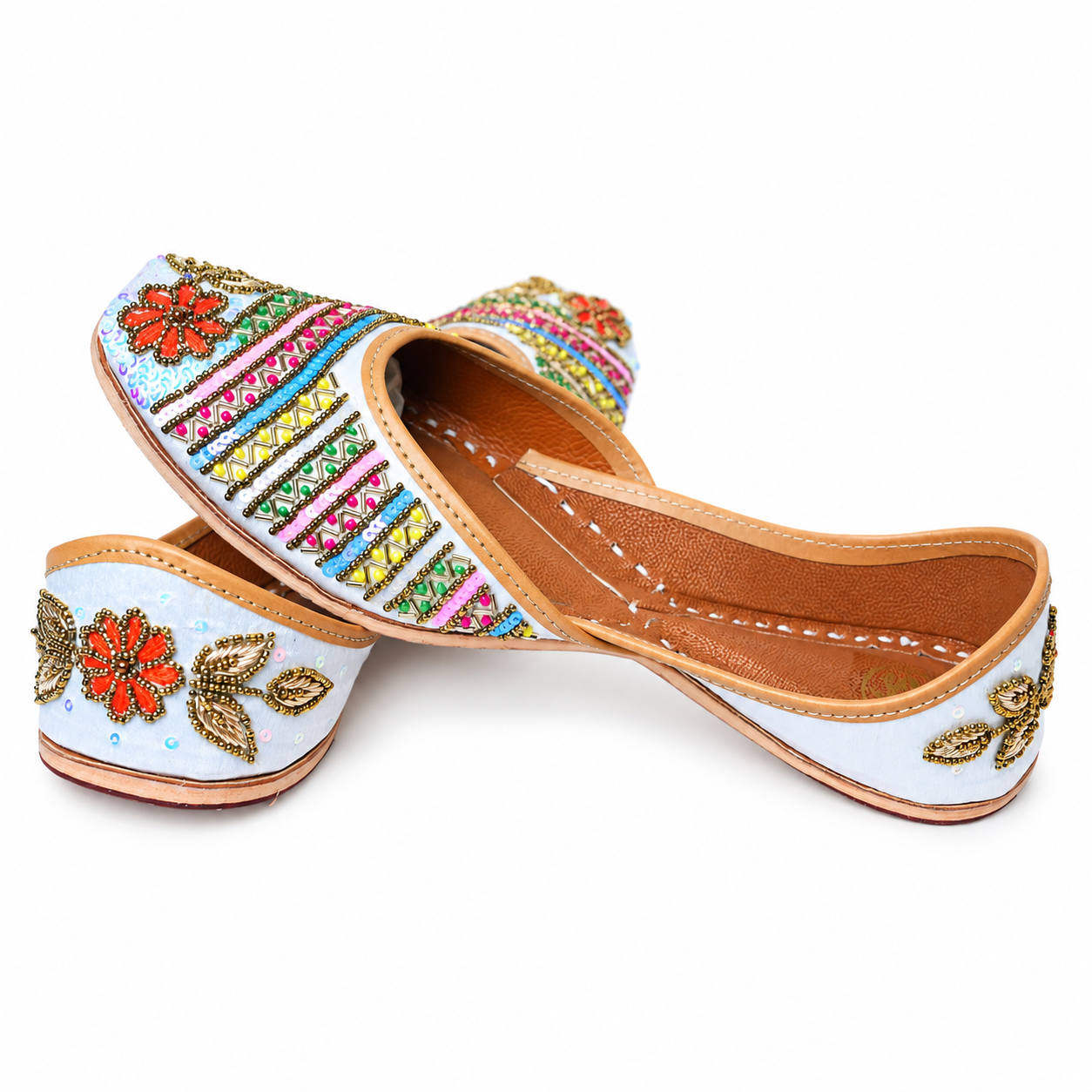 Rangrez Multicolour Handcrafted Jutti